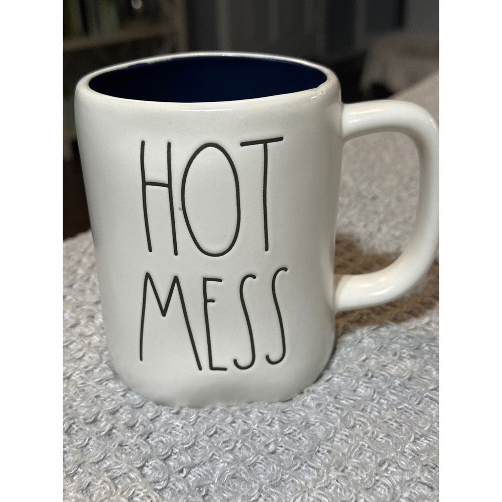 Rae Dunn Hot Mess Mug Artisan Collection Coffee Cup Novelty Kitchen Decor
